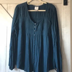 Teal NWOT blouse